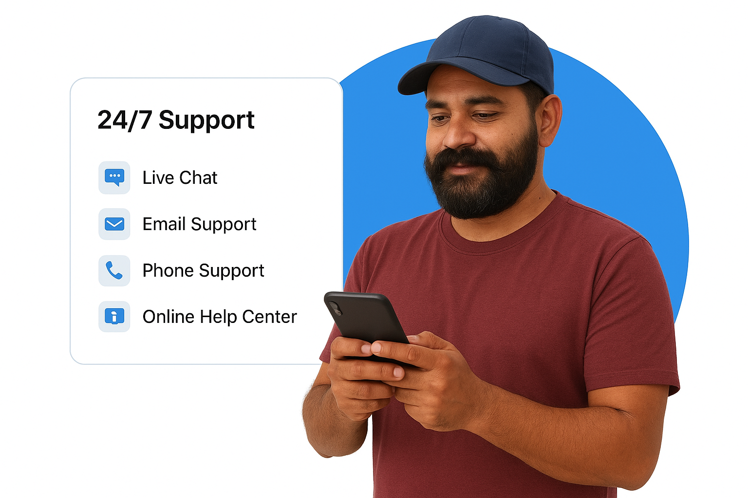 24/7 Online Support
